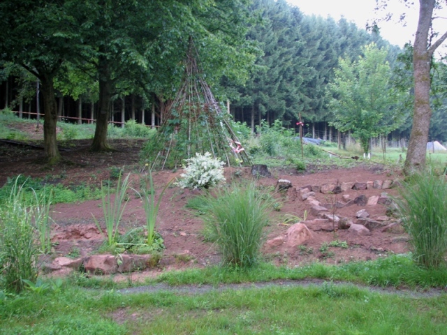 Der obere Kräutergarten-Bereich